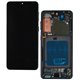 Дисплей для Samsung G990F Galaxy S21, чорний, з чорною рамкою, високої якості, (OLED)