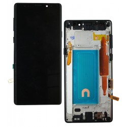 Дисплей для Samsung N960 Galaxy Note 9, чорний, з рамкою, високої якості, (TFT)