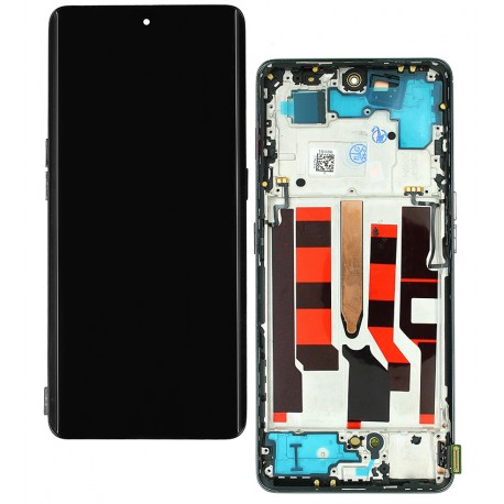 Дисплей для Oppo Reno 8T (5G), черный, с рамкой, High Quality (OLED)