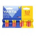 Батарейка Varta Longlife Power AAА, Alkaline, блистер (8 батареек)
