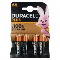 Батарейка Duracell LR06, AA, пальчикова, 4 шт