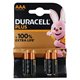 Батарейка Duracell LR03, AAA, мікропальчикова, 4 шт Батарейка Duracell LR03, AAA, мікропальчикова, 4 шт
