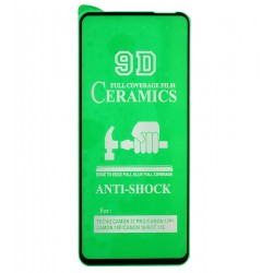 Защитное стекло для Xiaomi Poco M6 4G, Redmi 13, Ceramica, с фаской, черное