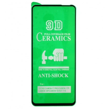 Защитное стекло для Xiaomi Poco M6 4G, Redmi 13, Ceramica, с фаской, черное Защитное стекло для Xiaomi Poco M6 4G, Redmi 13, Ceramica, с фаской, черное