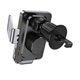 Автодержатель Hoco HW7, с беспроводной зарядкой 15W, metal gray