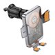 Автодержатель Hoco HW7, с беспроводной зарядкой 15W, metal gray