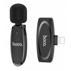 Бездротовий мікрофон Hoco L15, Lightning, цифровий, чорний Бездротовий мікрофон Hoco L15, Lightning, цифровий, чорний