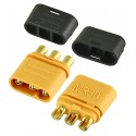 Штекер MR30-M Male 3pin, разъем питания для соединения двигателей с регуляторами скорости, 30А(60A)