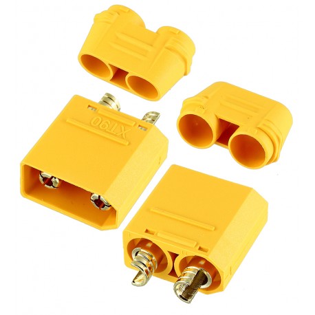 Роз’єм живлення силовий Amass XT90H-M, "папа" Роз’єм живлення силовий Amass XT90H-M, "папа"