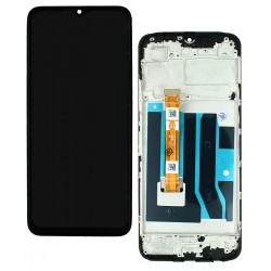 Дисплей для Oppo A17, чорний, з рамкою, High Quality, HTF066H015