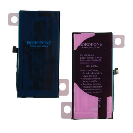 Аккумулятор Borofone для Apple iPhone 13 mini, Li-ion, 3,83 В, 2406 мАч, Original IC Аккумулятор Borofone для Apple iPhone 13 mini, Li-ion, 3,83 В, 2406 мАч, Original IC