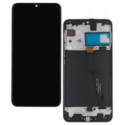 Дисплей для Samsung A105F/DS Galaxy A10, черный, с сенсорным экраном (дисплейный модуль), с рамкой, High Quality Дисплей для Samsung A105F/DS Galaxy A10, черный, с сенсорным экраном (дисплейный модуль), с рамкой, High Quality