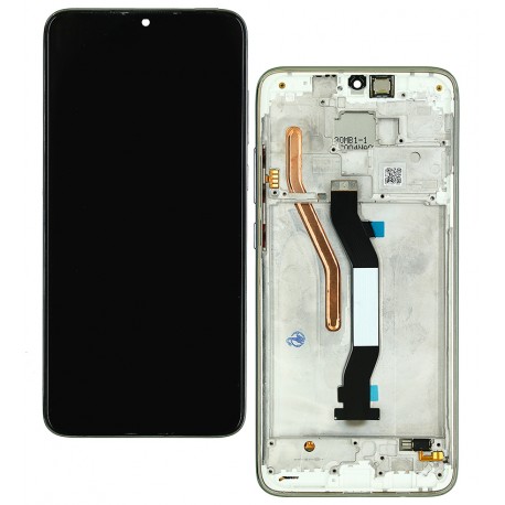 Дисплей для Xiaomi Redmi Note 8 Pro, чорний, з сенсорним екраном, з рамкою, High Quality, (Box)