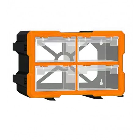 Касетниця-органайзер SG017 4 комірки помаранчева