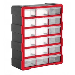 Касетниця-органайзер SG005 475*380*160 мм 18 б. комірок червона