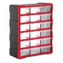 Касетниця-органайзер SG005 475*380*160 мм 18 б. комірок червона