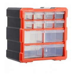 Касетниця-органайзер SG012 265*260*160 мм 8м+4б комірок червона