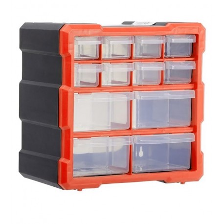 Касетниця-органайзер SG012 265*260*160 мм 8м+4б комірок червона