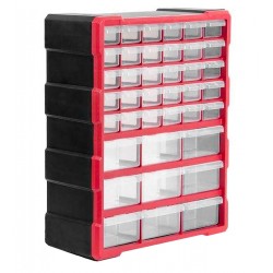 Касетниця-органайзер SG004 475*380*160 мм 30м+9б комірок червона