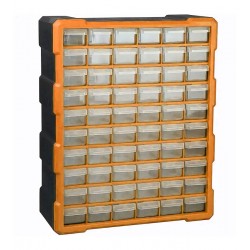 Кассетница-органайзер SG002 475*380*160мм 60 ячеек оранжевая