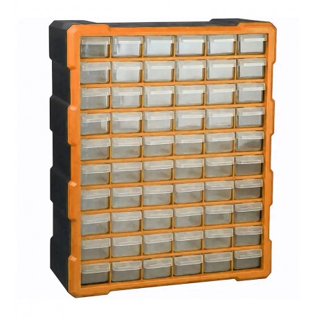 Касетниця-органайзер SG002 475*380*160мм 60 осередків помаранчева