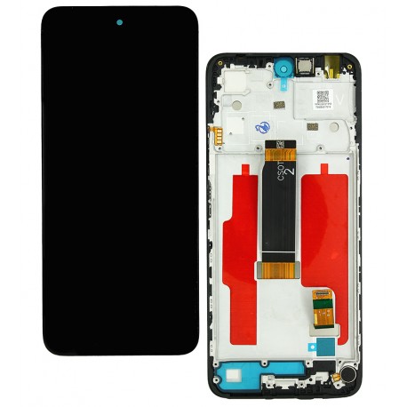 Дисплей для Xiaomi Poco M6 Pro 5G, Redmi 12, чорний, з тачскрином, High Quality, з рамкою, High quality (Box)