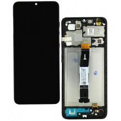Дисплей для Xiaomi Redmi 12C, чорний, з тачскрином, High Quality, з рамкою (Box)
