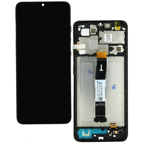 Дисплей для Xiaomi Redmi 12C, чорний, з тачскрином, High Quality, з рамкою (Box)