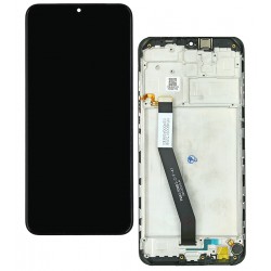 Дисплей для Xiaomi Redmi 9, чорний, з тачскрином, з рамкою, (Box) , M2004J19G, M2004J19C