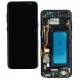 Дисплей для Samsung G950F Galaxy S8, чорний, з рамкою, з сенсорним екраном (дисплейний модуль), China quality, (TFT)