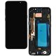 Дисплей для Samsung G955 Galaxy S8 Plus, чорний, з сенсорним екраном (дисплейний модуль), з рамкою, China quality, (TFT)