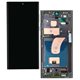 Дисплей для Samsung S918 Galaxy S23 Ultra, чорний, з рамкою, China quality, (TFT)