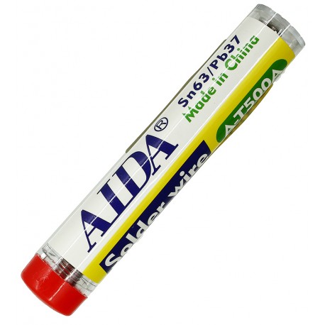 Припой Aida A-T500A, Sn 63%, Pb 37%, 1,2 мм, 15 г