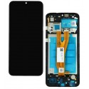 Дисплей для Samsung A032 Galaxy A03 Core, черный, с рамкой, (Box)