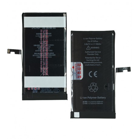 Аккумулятор JC для Apple iPhone 15 Plus, Li-ion, 3,867 В, 4660 мАч, увеличенная емкость, без ошибки