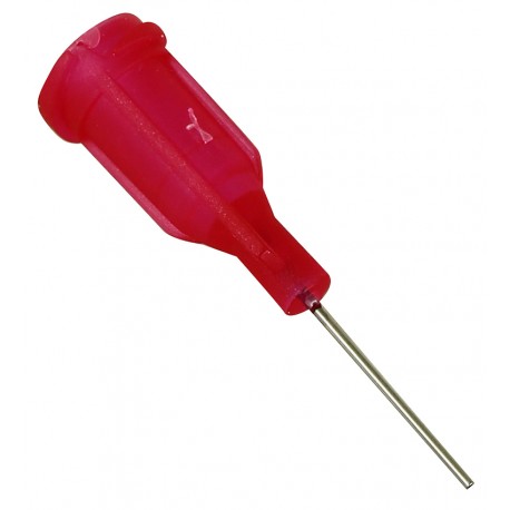 Голка-дозатор на шприц для BGA/SMD флюсу та пасти, метал-пластик під гвинт, 25G, d=0,26 мм