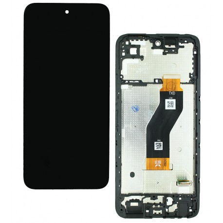 Дисплей для Infinix Smart 10 Plus (X6725B), черный, с сенсорным экраном (дисплейный модуль), с рамкой