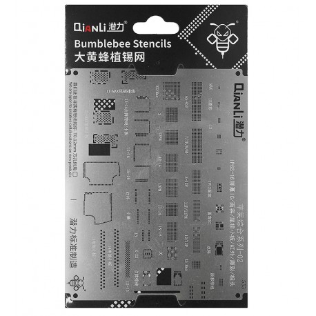 BGA-трафарет QianLi QS533 iPhone Universal 02 для iPhone 6S - iPhone 16 (Screen IC, Face ID, Infrared, True Tone, Camera) BGA-трафарет QianLi QS533 iPhone Universal 02 для iPhone 6S - iPhone 16 (Screen IC, Face ID, Infrared, True Tone, Camera)