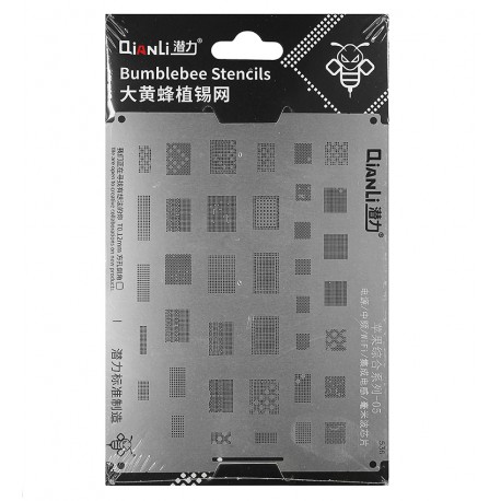BGA-трафарет QianLi QS536 iPhone Universal 05 (живлення, IF, WiFi, інтегрований індуктор, чіп міліметрових хвиль) BGA-трафарет QianLi QS536 iPhone Universal 05 (живлення, IF, WiFi, інтегрований індуктор, чіп міліметрових хвиль)
