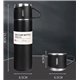 Термос Vacuum Flask Set ART-0577 с 3 чашками, 500ml (Черный)