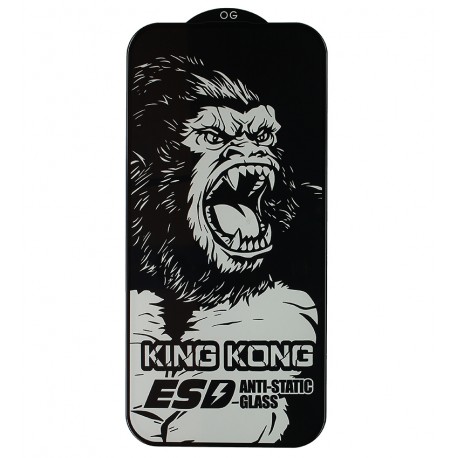 Захисне скло для Apple iPhone 16, King Kong ESD Anti-Static, чорне