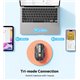 Мишка Meetion BTM005 бездротова 2.4G+Bluetooth Type-C 2400dpi (Чорна)