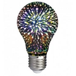 Світлодіодна лампа A60 LED 3D-фейєрверк кольорова E27