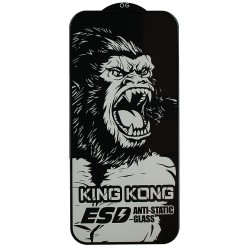 Защитное стекло для Apple iPhone 15 Pro, King Kong ESD Anti-Static, чёрное Защитное стекло для Apple iPhone 15 Pro, King Kong ESD Anti-Static, чёрное
