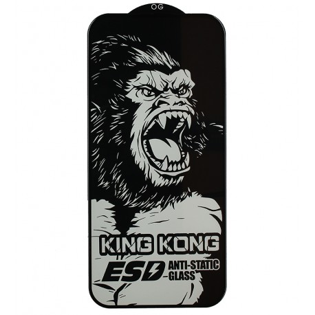 Захисне скло для Apple iPhone 15 Pro, King Kong ESD Anti-Static, чорне