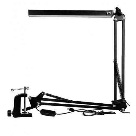 Настольная Led-лампа на струбцине, 3000-6500K, 3 режима освещения, 220В