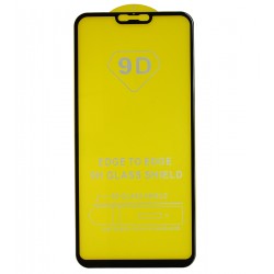 Защитное стекло для Xiaomi Mi 8 Lite 6.26", Redmi Note 6 Pro, совместимо с чехлом, Full Glue, (без упаковки), черный, M1808D2TG