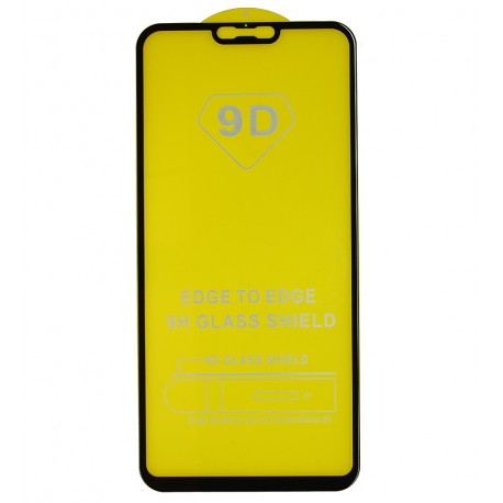 Закалене захисне скло для Xiaomi Mi 8 Lite 6.26", Redmi Note 6 Pro, сумісне з чохлами, Full Glue, без упаковки, чорний, M1808D2TG