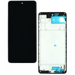 Дисплей для Samsung M515 Galaxy M51, M515F Galaxy M51, чорний, з рамкою, China quality, (TFT)