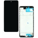 Дисплей Samsung M515 Galaxy M51, M515F Galaxy M51, чорний, з рамкою, China quality, (TFT)